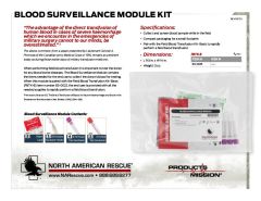 Blood Surveillance Module - Product Information Sheet