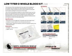 Low Titer O Whole Blood LTOWB Kit - Product Information Sheet