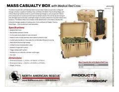 Mass Casualty Box with Medical Red Cross - Product Information Sheet