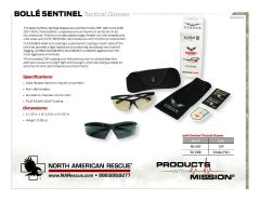 bollé Sentinel Tactical Glasses - Product Information Sheet