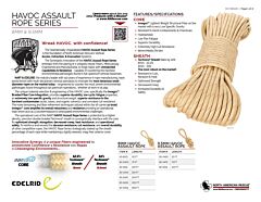 8MM Havoc Assault Rope - Product Information Sheet