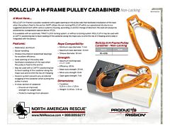 Rollclip APulley Non-Locking Carabiner Product Information Sheet