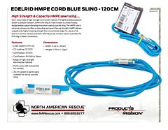 Edelrid HMPE Cord Blue Sling - 120 CM - Product Information Sheet