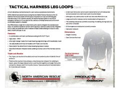 Tactical Harness Leg Loops - Coyote - Product Information Sheet