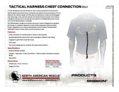 Tactical Harness Chest Connection - Black - Product Information Sheet