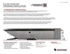 CV-22 CASEVAC Simulator - Product Information Sheet