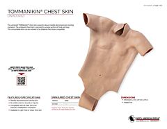 TOMManikin Uninjured Chest Skin - Product Information Sheet