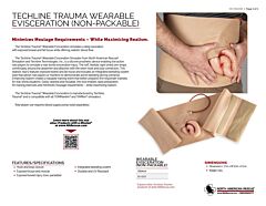 Techline Trauma Wearable Evisceration (Non-packable) - Product Information Sheet