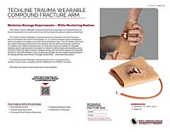 Techline Trauma Wearable Compound Fracture Arm - Product Information Sheet
