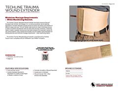 Techline Trauma Wound Extender - Product Information Sheet