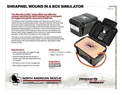Shrapnel Wound In A Box Simulator - Product Information Sheet