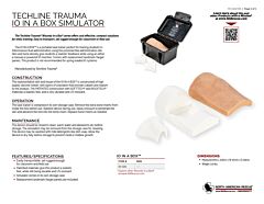 Techline Trauma IO in a Box Simulator - Product Information Sheet