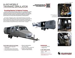 H-60 Mobile Training Simulator w/ Sensory Control Unit - Product Information Sheet