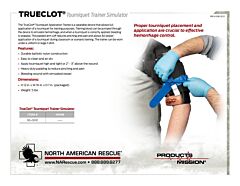 TrueClot Tourniquet Trainer Simulator - Product Information Sheet
