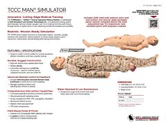 TCCC Man Simulator - Product Information Sheet