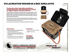 K9 Laceration Wound in a Box Simulator - Product Information Sheet