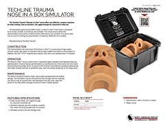 Techline Trauma Nose in a Box Simulator - Product Information Sheet
