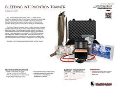 Bleeding Intervention Trainer - Laceration - Product Information Sheet
