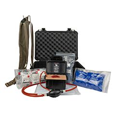 Bleeding Intervention Trainer - GSW = composite picture of kit