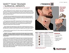 SMRT Task Trainer - Surgical Airways - Product Information Sheet