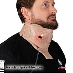 SMRT Task Trainer - Surgical Airway Skin with Gunshot Wound