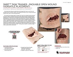 SMRT Task Trainer - Packable Open Wound (Versatile Placement)