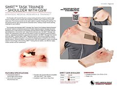 SMRT Task Trainer - Shoulder with Gunshot Wound - Product Information Sheet