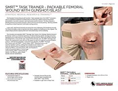 SMRT Task Trainer - Packable Femoral Wound with Gushot/Blast