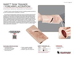 SMRT Task Trainer - Forearm Laceration - Product Information Sheet