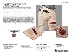 SMRT Task Trainer - Saw Wound - Product Information Sheet