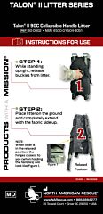 Talon II Model 90C Collapsible Handle Litter - Instructions for Use