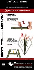 OSL Litter Stands (Set of 3) - Instructions For Use