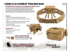 USMC CLS Combat Trauma Bag - Product Information Sheet