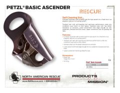 Petzl Basic Ascender Product Information Sheet
