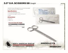 5.5 in O.R. Scissors SB - Straight - Product Information Sheet