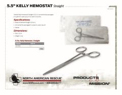 5.5 in Kelly Hemostat - Straight - Product Information Sheet