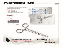 5 in Webster Needle Holder - Product Information Sheet