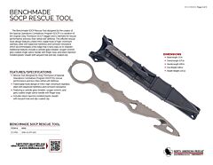 Benchmade SOCP Rescue Tool - Product Information Sheet