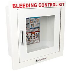 Public Access Bleeding Control Metal Semi-Recessed Wall Case - right