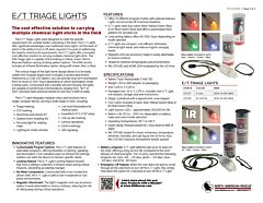 E/T Triage Lights Product Information Sheet