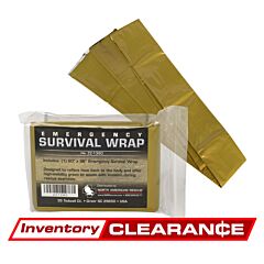 Emergency Survival Wrap - Green - clearance image