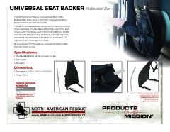 Universal Seat Backer - Malleable Bar - Product Information Sheet