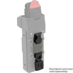 Rigid Case Molle Attachment - Black - on RIGID TQ Case® with C-A-T® tourniquet, right facing
