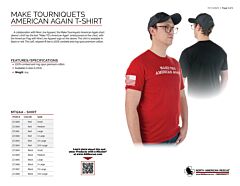 Make Tourniquets American Again - T-Shirt - Product Information Sheet