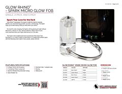 Glow Rhino - Spark Micro Glow Fob - Product Information Sheet